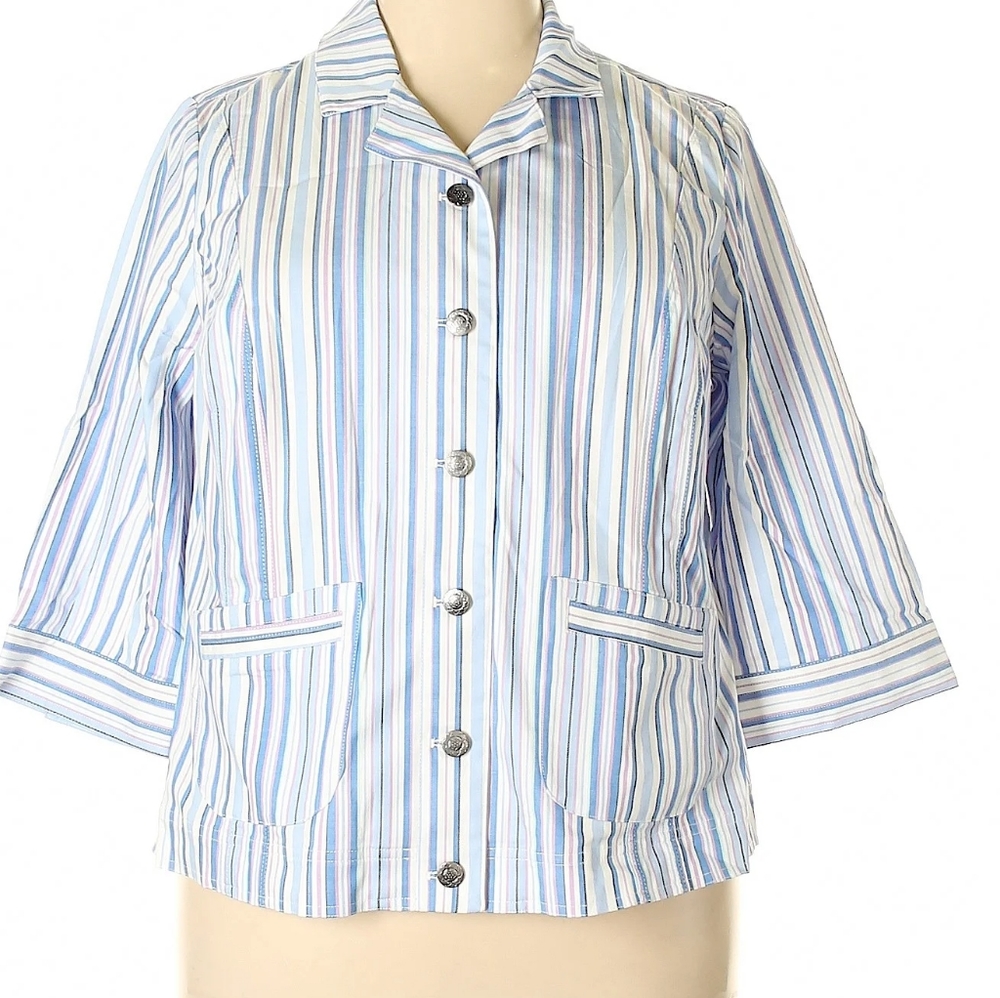 🌟Closet Closing🌟 💜💙Striped Jacket